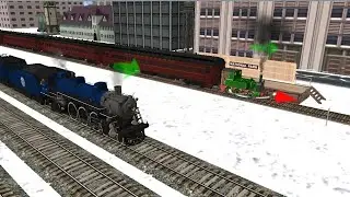 Christmas loco 2006 Z526 meet R&N 425 #trainzsimulator #railroad