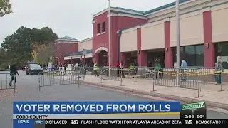 Voter speaks about being removed from rolls