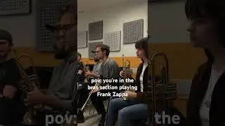 Large Ensemble rehearsal at music university JAM MUSIC LAB #music #trumpet #frankzappa
