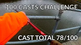 December Week 1: 100 Casts fishing challenge | Winter Trout Fishing 🐟