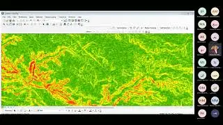 حساب درجات الانحدار من DEM