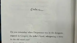 &ldquo;Coda&rdquo; of the Tale of Despereaux by Kate DiCamillo