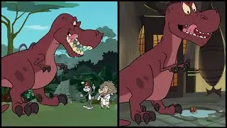 Wabbit E27b Nom Edit - T-Rex Eats Bugs Bunny