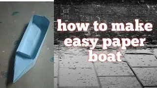 Paper boat/ easy paper boat/ easy paper speed boat