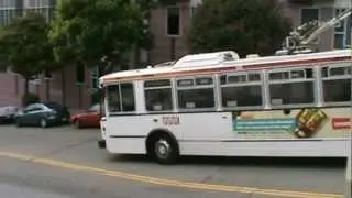 MUNI Trackless Trolley Line 5 Fulton August 2012