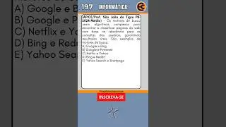 💾 197 - QUEST&Atilde;O DE INFORM&Aacute;TICA PARA CONCURSOS - &Aacute;PICE. #concurso #concursosp&uacute;blicos #informatica