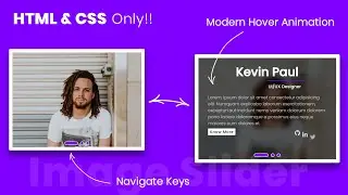Creative IMAGE SLIDER with HTML And CSS! | How to create Image Slide-show | WebKitCoding