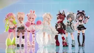 Demonstration Electronic Pet Game World Series 1/12 BJD Blind Box #figure #dolls #balljointeddoll