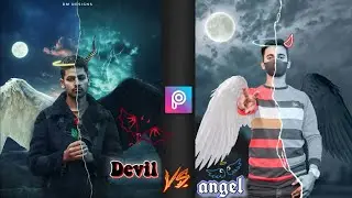Angel VS Devil Photo Editing | PicsArt Angel VS Devil Photo Editing @UrSmartMaker