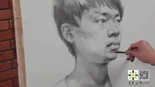 Boy Portrait Drawing in Pencil
