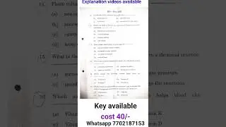 Essentials of maths, physical, chemical sciences degree sem 1 Andhra University old qsn paper 2024