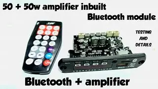 Bluetooth module with 50w + 50w amplifier, class d amplifier 100w #search gold- ap55 #amplifierbest
