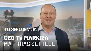 CEO TV Mark&iacute;za Matthias Settele n&aacute;m uk&aacute;zal telev&iacute;zne &scaron;t&uacute;di&aacute; a svoju kancel&aacute;riu