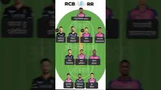 RCB Vs RR Dream 11 Team Today #shorts #youtubeshorts