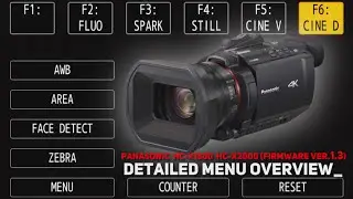 📹⚙️Panasonic  HC-X1500  HC-X2000 (Firmware Ver.1.3)-DETAILED MENU OVERVIEW