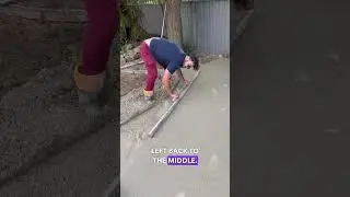 Screeding concrete tutorial for beginners #concrete #decorativeconcrete #concretefinishes #diy
