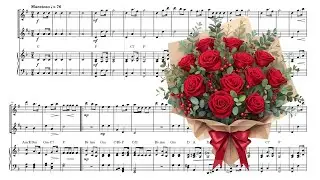 Saxophone Duet & Piano Sheet Music (Tenor & Baritone Sax) | Wedding March (Bridal Chorus) - Wagner