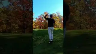 I try to beat my GOLF game with my ARM #shorts  #golf #lefthanded