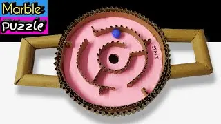 How to make marble maze game from cardboard