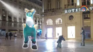 🌟 Holiday Lights Pokémon GO Night Walk Through Lisbon 🇵🇹