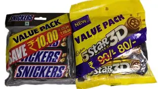 Много конфет | много 5-звездочных 3D и Snickers | выгодный набор 5-звездочных 3D и Snickers