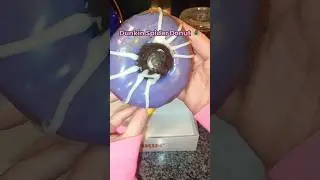 Spider Donut 🍩💜🕷️ from DUNKIN @Dunkin-Donuts #dunkin #donuts #halloween #spider #shorts #spooky