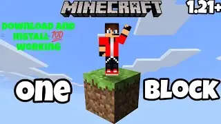 how to download one block for Minecraft MCPE 1.21+ (2025) || i can gaming