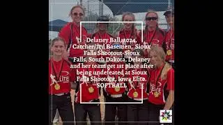 Delaney Ball, 2024, Catcher/3rd Basemen,&nbsp;&nbsp;Sioux Falls Shootout-Sioux Falls, South Dakota. Delaney a&hellip;