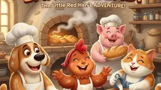 The Little Red Hen learns teamwork can bake bread faster together