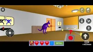 O canguru roxo robô o meu Garama emaduldul