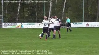 TSG Brunn - FSV Ellefeld 1:4 (1:2), Kreisliga B Vogtland 2016-2017 am 01.10.2015
