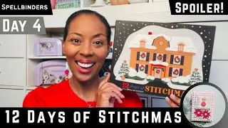 Спойлер! День 4 ~ 12 дней Stitchmas | Spellbinders #teamspellbinders