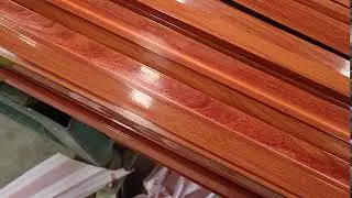 Aluminium profile wooden color transfer 1