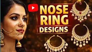 Gold nose ring design