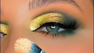 Green and Gold Eyeshadow Tutorial ✨