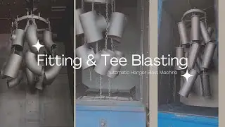 Automatic Shot Blasting Machine for Fittings, Tees, Elbow,  Four way Connector, and Other Cast Part