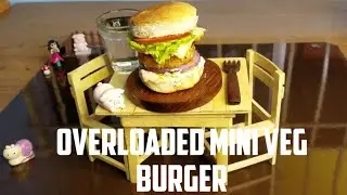 Overloaded Mini Veg. Burger 🍔🍔🍔 | Home made Perfect Veg. Burger 😱😱😱🤗🤗🤗😍😍