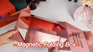 custom size blue magnetic folding box paper gift packaging box for wine bottle