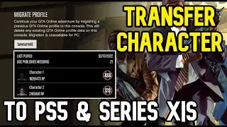 Перенос персонажа из GTA Online на PS5 или Xbox Series X|S