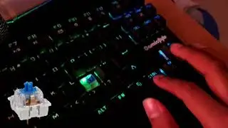 🚀 COSMIC BYTE CB-GK-16 🔊[SOUND TEST]🔊 🔵OUTEMU RED SWITCHES🔵