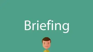 Briefing pronunciation