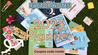 FACTOR NOTES PLANNER 2023,DETAIL REVIEW+ FLIP  THROUGH,FACTOR NOTES HAPPY HAMPER  | PLANNER FOR 2O23