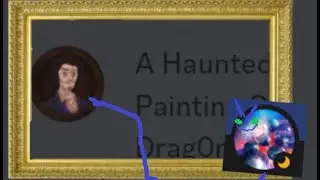 Lucas annoys a painting of some white guy.