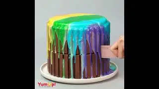 KitKat Rainbow Fountain Cake | Best Cake Decorating Ideas | Easy And Quick Cake Recipes