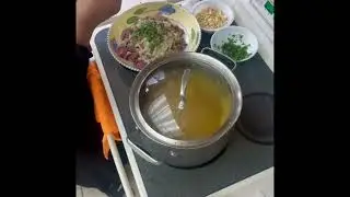 الشعير بالمرقة والفول 