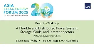 Deep Dive Workshop: A Flexible and Distributed Power System: Storage, Grids, and Interconnectors