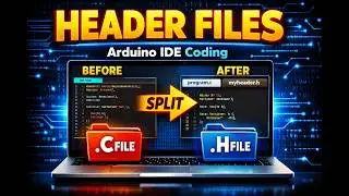 Make Your  Own Header and Source file in Arduino IDE | Split Your Code in .C and .H | #ccode