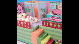 Miniature Dollhosue in Watermelon Theme | Miniature DIY  #dollhouse #miniaturecrafts