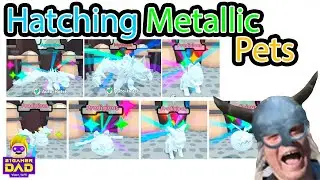 Hatching Metallic Pets in Collect All Pets on Roblox with Titanium pets