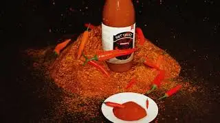 3D Product Animation Render - Hot Sauce Thuần Việt